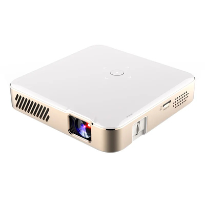 มินิ S350 1080P Full HD DLP 4K 3D โปรเจคเตอร์โรงภาพยนตร์บ้าน WIFI แอนดรอยด์ 9 แบตเตอรี่ที่ติดตั้ง