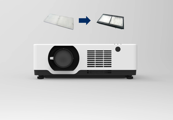 FLYIN 4K เลเซอร์ 3LCD 7000 Ansi Lumens Projector 3840*2160 อุปกรณ์นําเสนอสถานที่ขนาดใหญ่สําหรับกลางแจ้ง