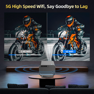 FLYIN P20 Pro 4K 350Lms 1080P โปรเจคเตอร์ Full HD โฟกัสอัตโนมัติ เลนส์ LCD แหลมแอนดรอยด์ 13 Airplay โปรเจคเตอร์บ้านพกพา
