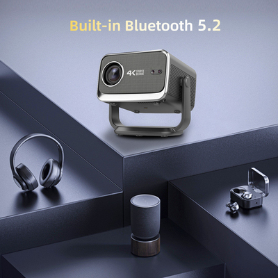 FLYIN P20 Pro 4K 350Lms 1080P โปรเจคเตอร์ Full HD โฟกัสอัตโนมัติ เลนส์ LCD แหลมแอนดรอยด์ 13 Airplay โปรเจคเตอร์บ้านพกพา