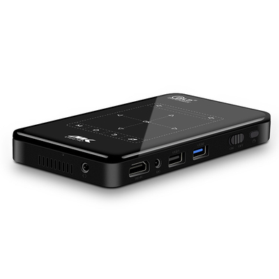 FLYIN P-09II โปรเฟชั่นแนล 4K มินิโปรเจคเตอร์ DLP LED Lamp Projector Remote Control Stereo WiFi-Smart Home โปรเจคเตอร์พกพา