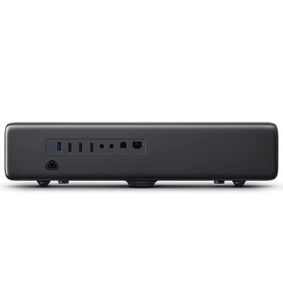 Flyin M1 5000 ลูเมน DLP โปรเจคเตอร์เลเซอร์ 3D 4K แอนดรอยด์ Ultra Short Throw โปรเจคเตอร์โรงภาพยนตร์บ้าน 300 Inch Screen Portable Laser TV โปรเจคเตอร์ 1080p US