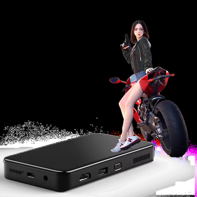 Flyin S90 4K Mini Portable Android Smart DLP Projector WIFI Bluetooth Enabled รูปทรงโทรศัพท์มือถือ US Plug LED Lamp แบตเตอรี่ 3 มิติ
