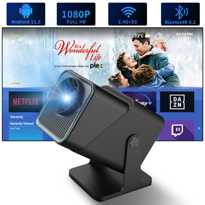 Flyin FY360 2025 ขายร้อน คุณภาพสูง HD 3D มินิ โปรเจคเตอร์กระเป๋าด้วย Android 11 4K วิดีโอและภาพยนตร์ WiFi และคุณสมบัติพกพา