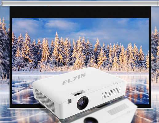 Flyin-C40W+ WXGA 4200 ลูเมน 3LCD เลเซอร์โปรเจคเตอร์ แอนดรอยด์ สมาร์ท การประชุมธุรกิจ โปรเจคเตอร์การศึกษาห้องเรียน