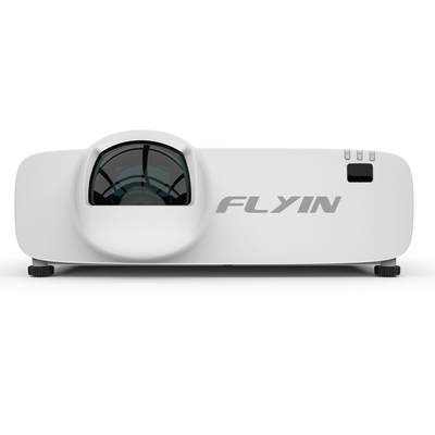 Smart Full HD 4k Flyin 5500 Lumens เครื่องฉายเลเซอร์ระยะฉายสั้น 3lcd สำหรับโรงเรียน