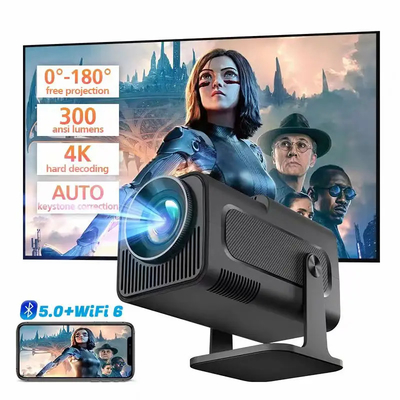 FLYIN HY320MINI 4K Ultra HD 3D โปรเจคเตอร์สั้นพกพาและอุปกรณ์การนําเสนอสําหรับโรงภาพยนตร์บ้านและโรงภาพยนตร์