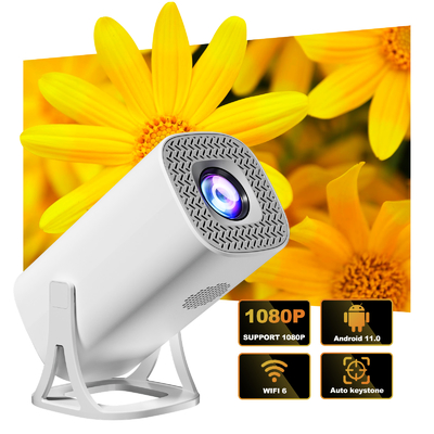 Flyin S40 โฮมทีวี Full HD 1080P 4K โปรเจคเตอร์เกม โปรเจคเตอร์ 120 ANSI Lumens โฮมทีวี