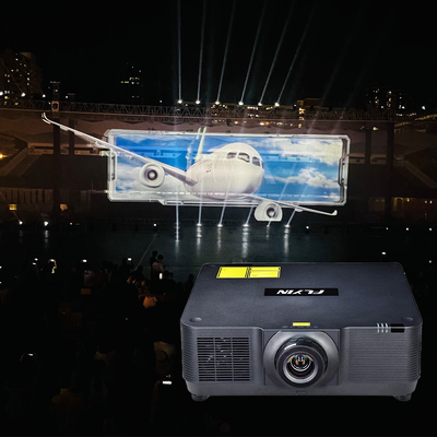 FLYIN WUXGA 3LCD โปรเจคเตอร์กลางแจ้งขนาดเลเซอร์ FULL HD 3D ด้วย 20000 ลูเมนสําหรับโรงภาพยนตร์