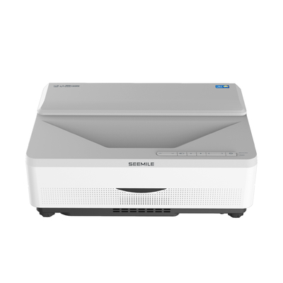 ชิป DLP 1920*1800P โปรเจคเตอร์ระยะฉายสั้นพิเศษ 4k 4500 ANSI Lumen