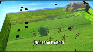 Flyin Laser Projector — ความสว่างสูง คอนทราสต์สูง สีสันสดใส