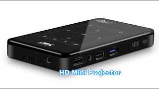 มินิโปรเจคเตอร์ HD 4K มิเรอร์ DLP โฮมเธียเตอร์